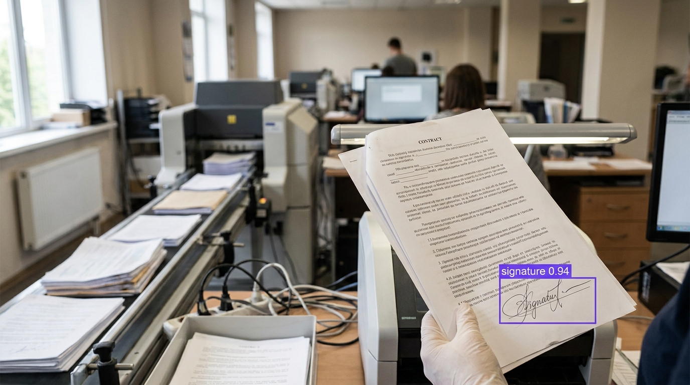Signature detection example
