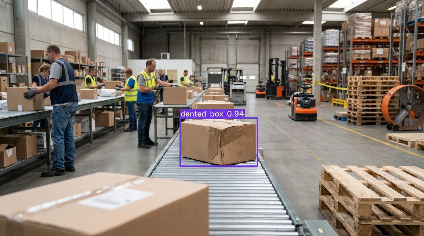 Package damage detection example