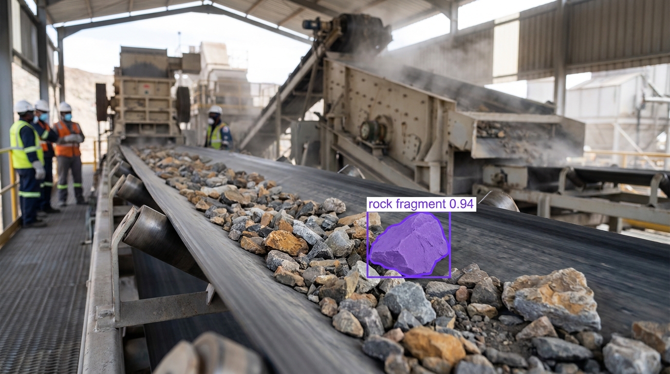 Rock fragmentation analysis example