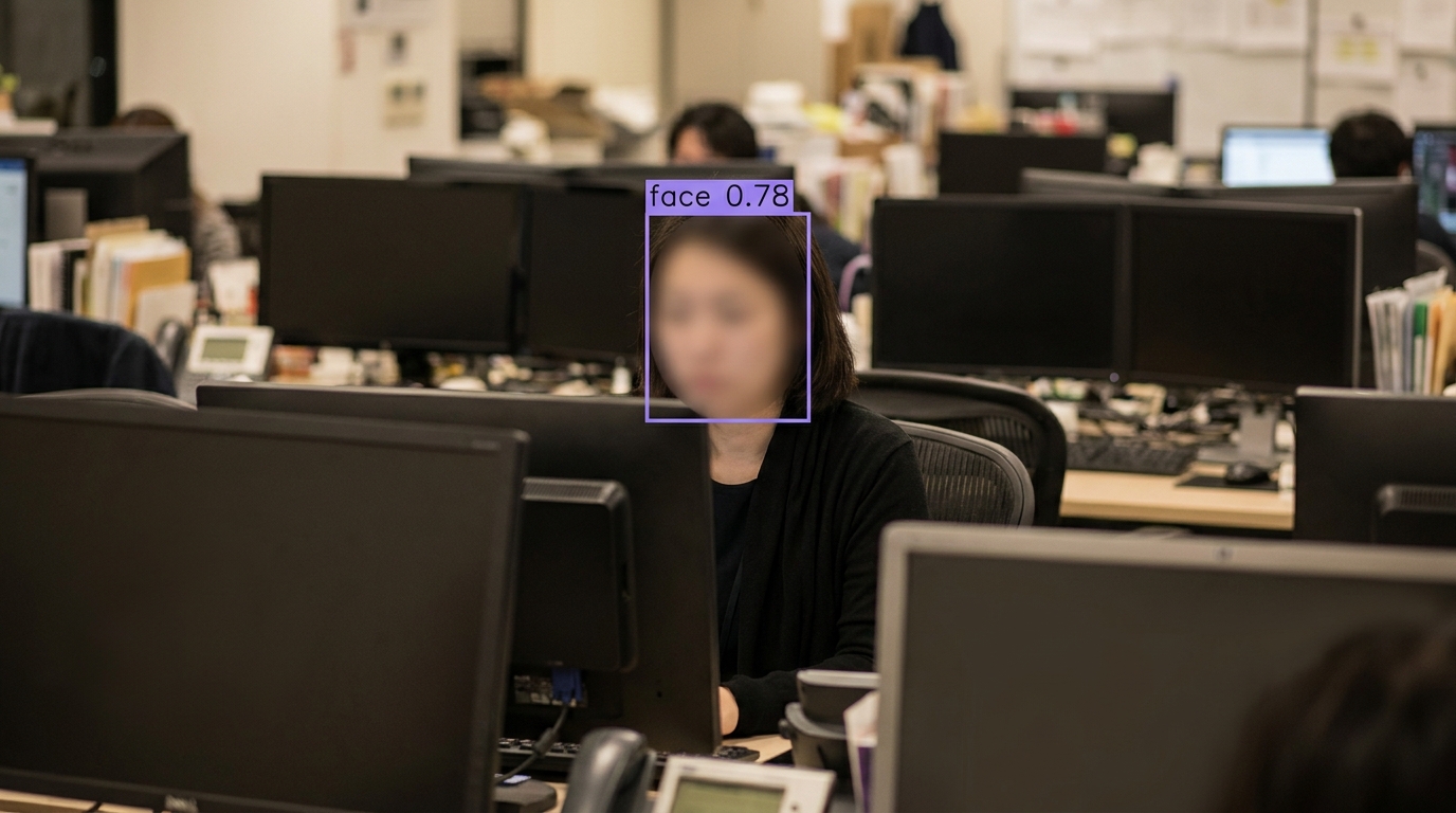 Object blurring for privacy example