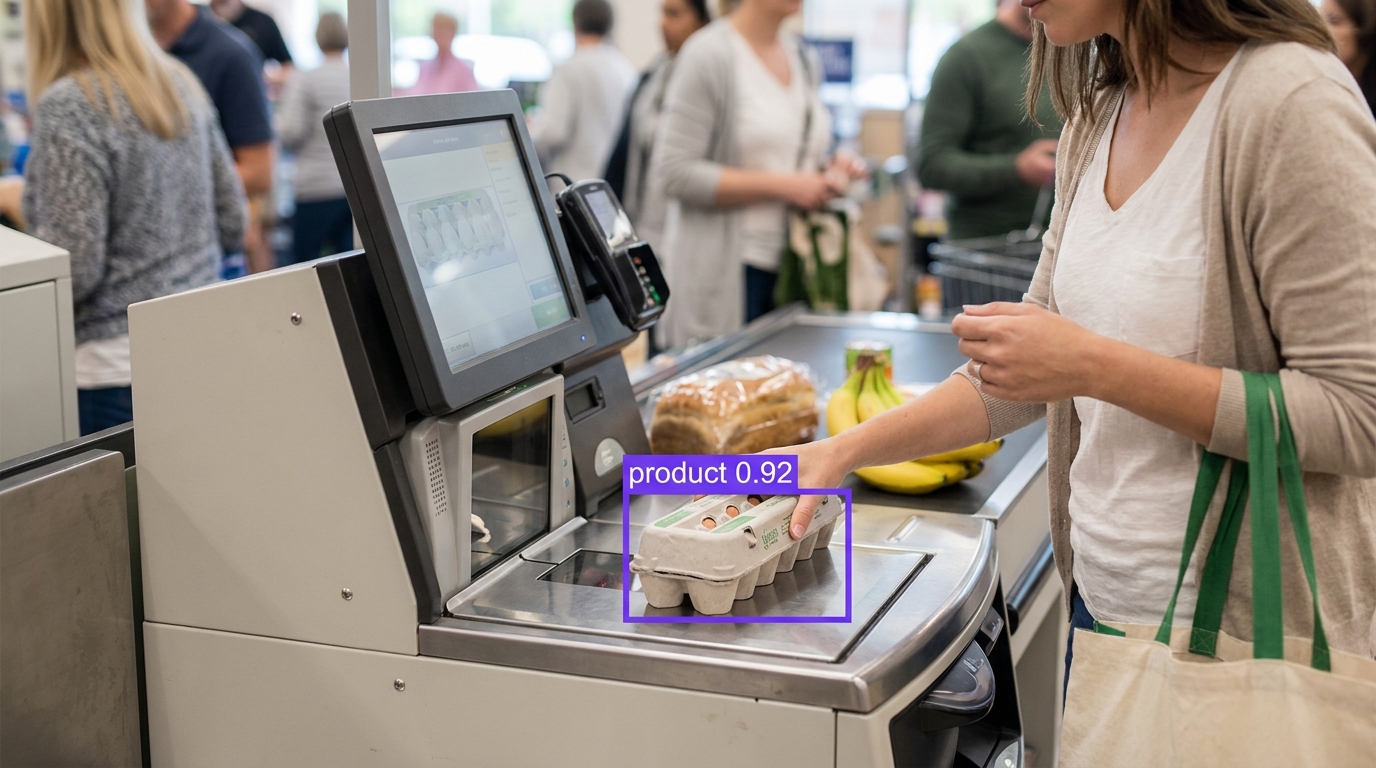 Self checkout monitoring example