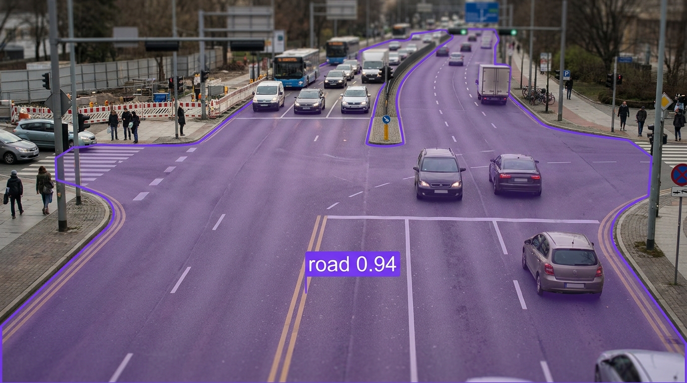 Road segmentation example
