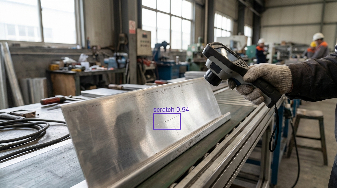 Metal surface inspection example