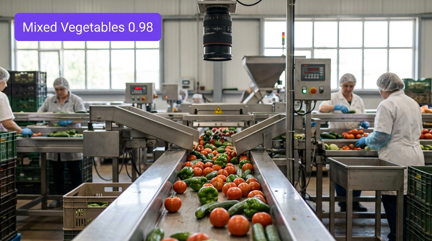 Vegetable sorting example