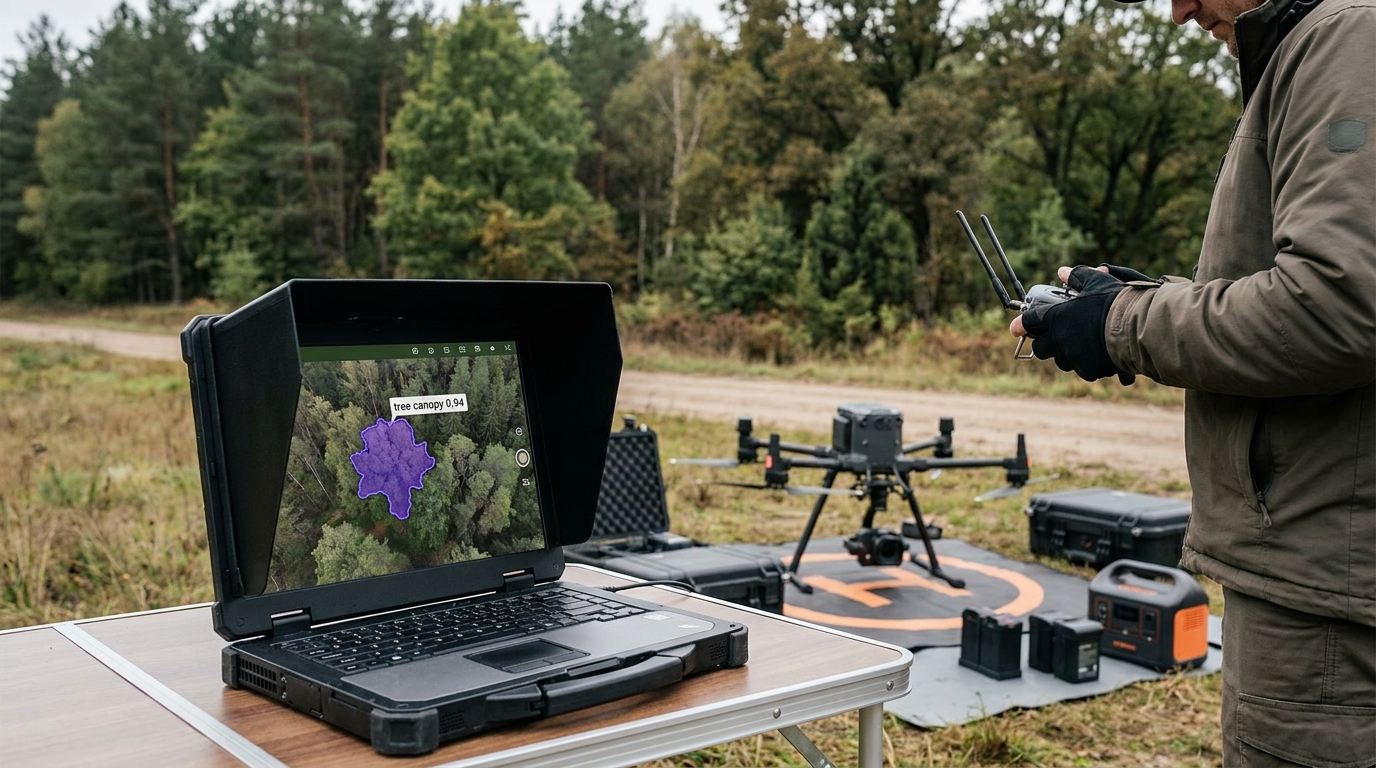 Tree detection from aerial imagery example