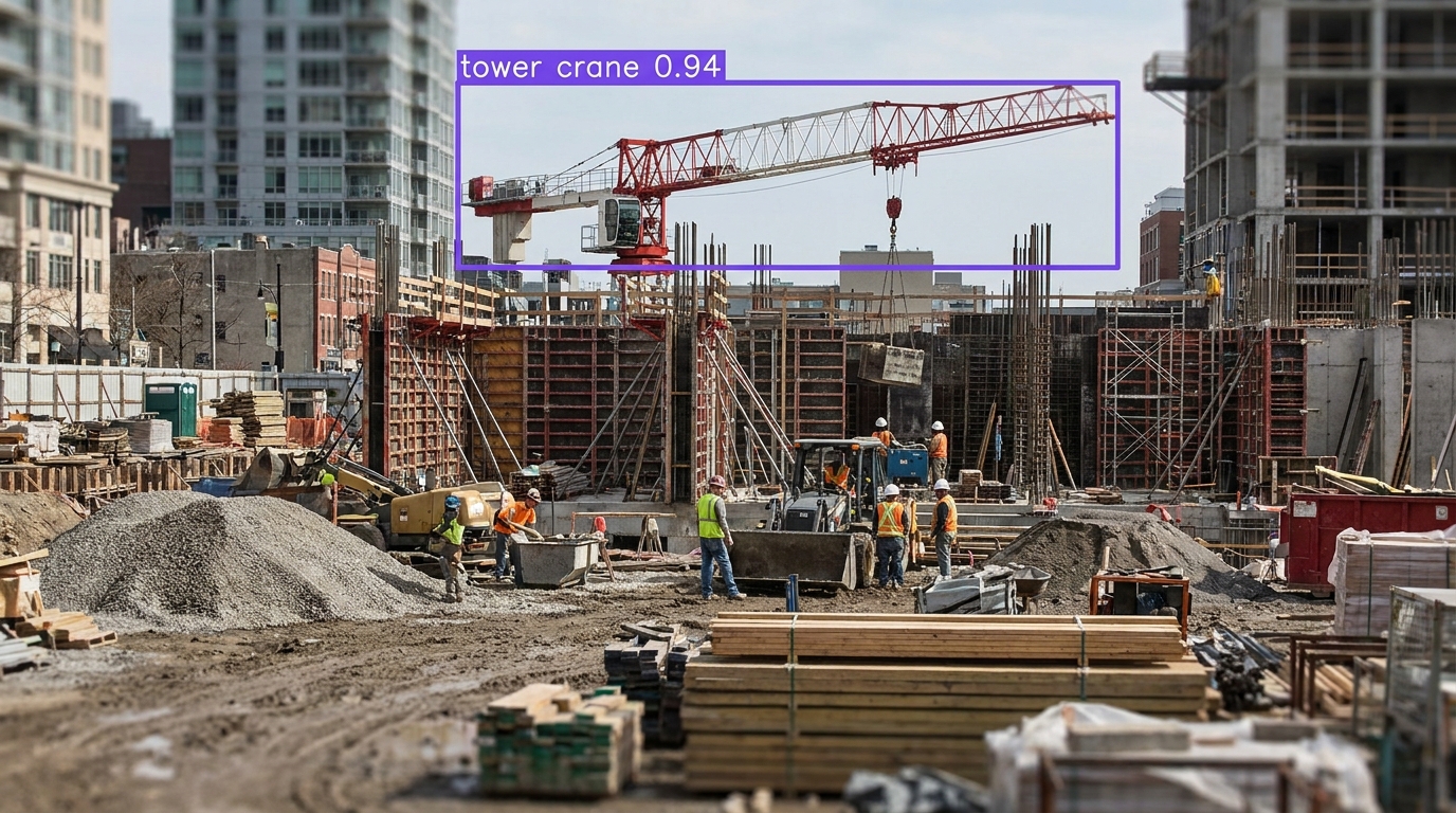 Crane detection example