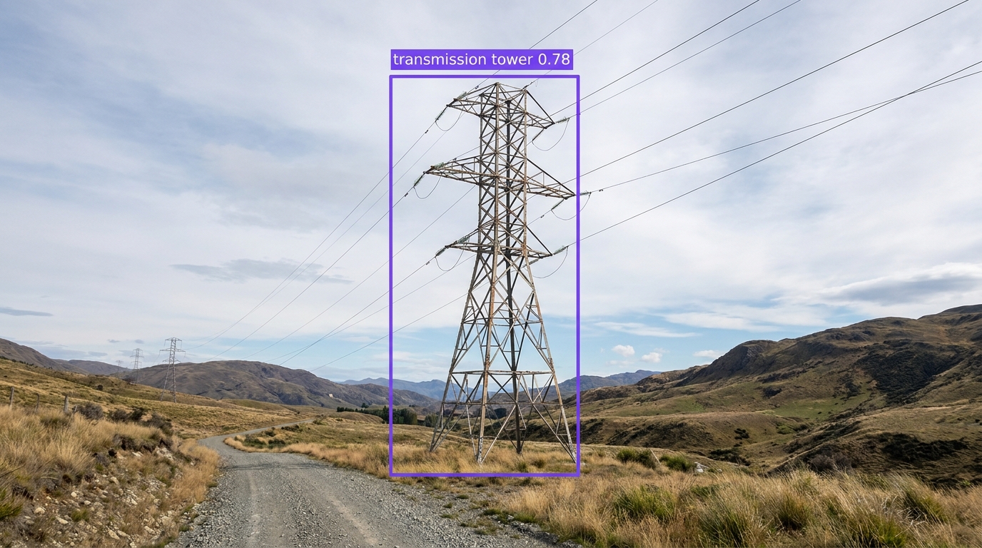 Transmission tower inspection example