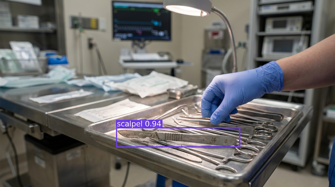 Surgical instrument detection example