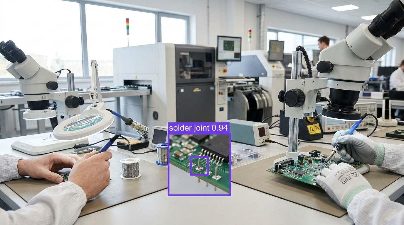 Solder joint inspection example