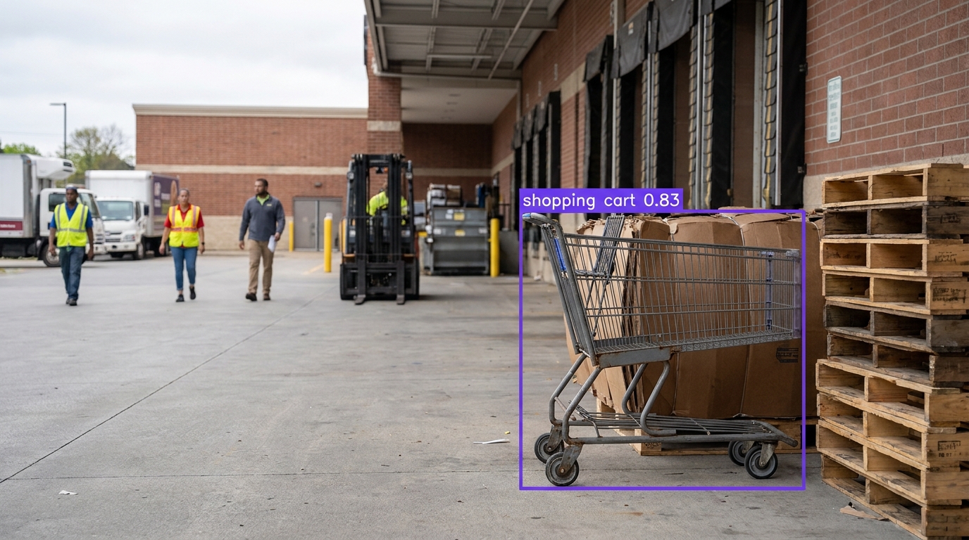 Shopping cart detection example