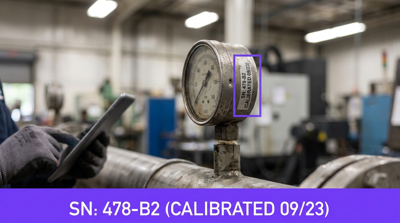 Gauge reading example