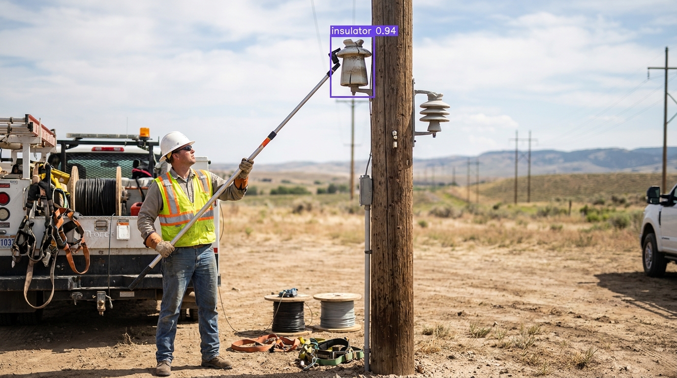 Power line inspection example