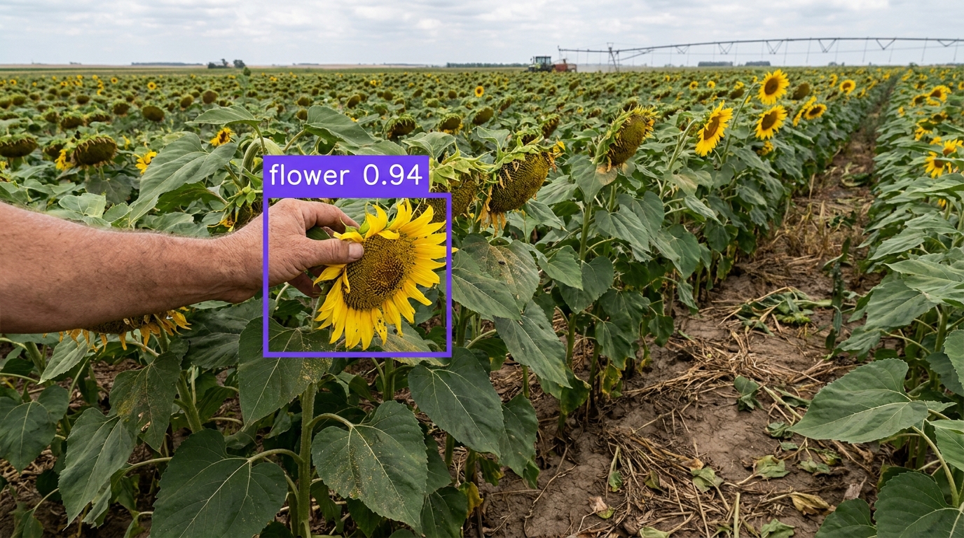 Flower detection example