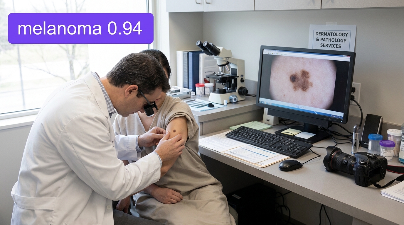 Skin lesion classification example
