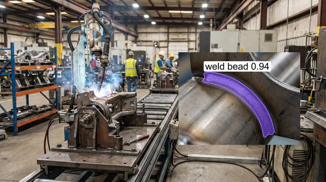 Weld seam inspection example