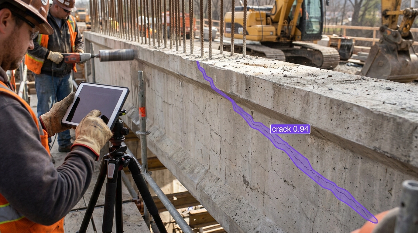 Concrete crack detection example
