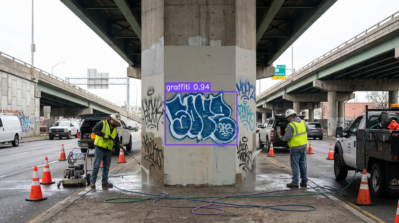 Graffiti detection example