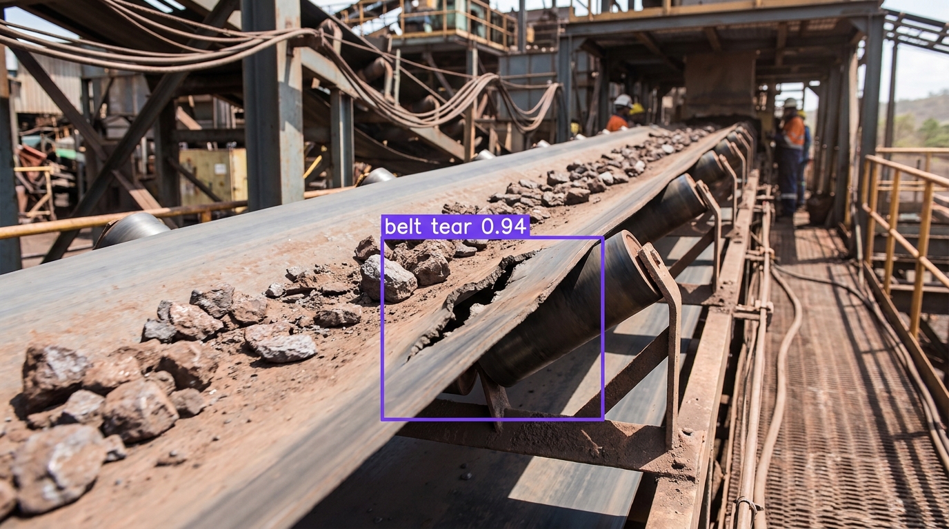 Conveyor belt monitoring example