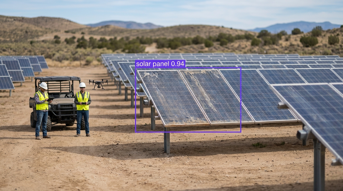 Solar panel inspection example