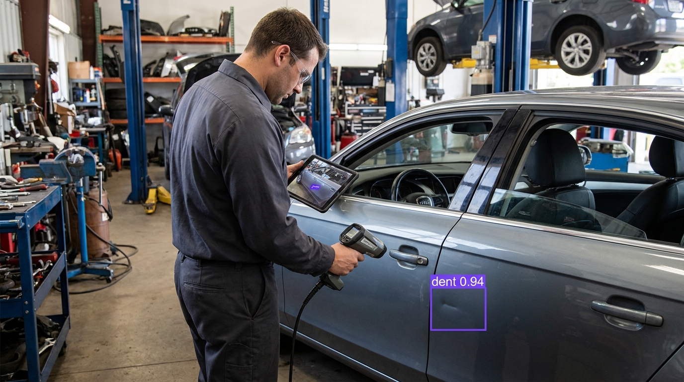Vehicle dent detection example