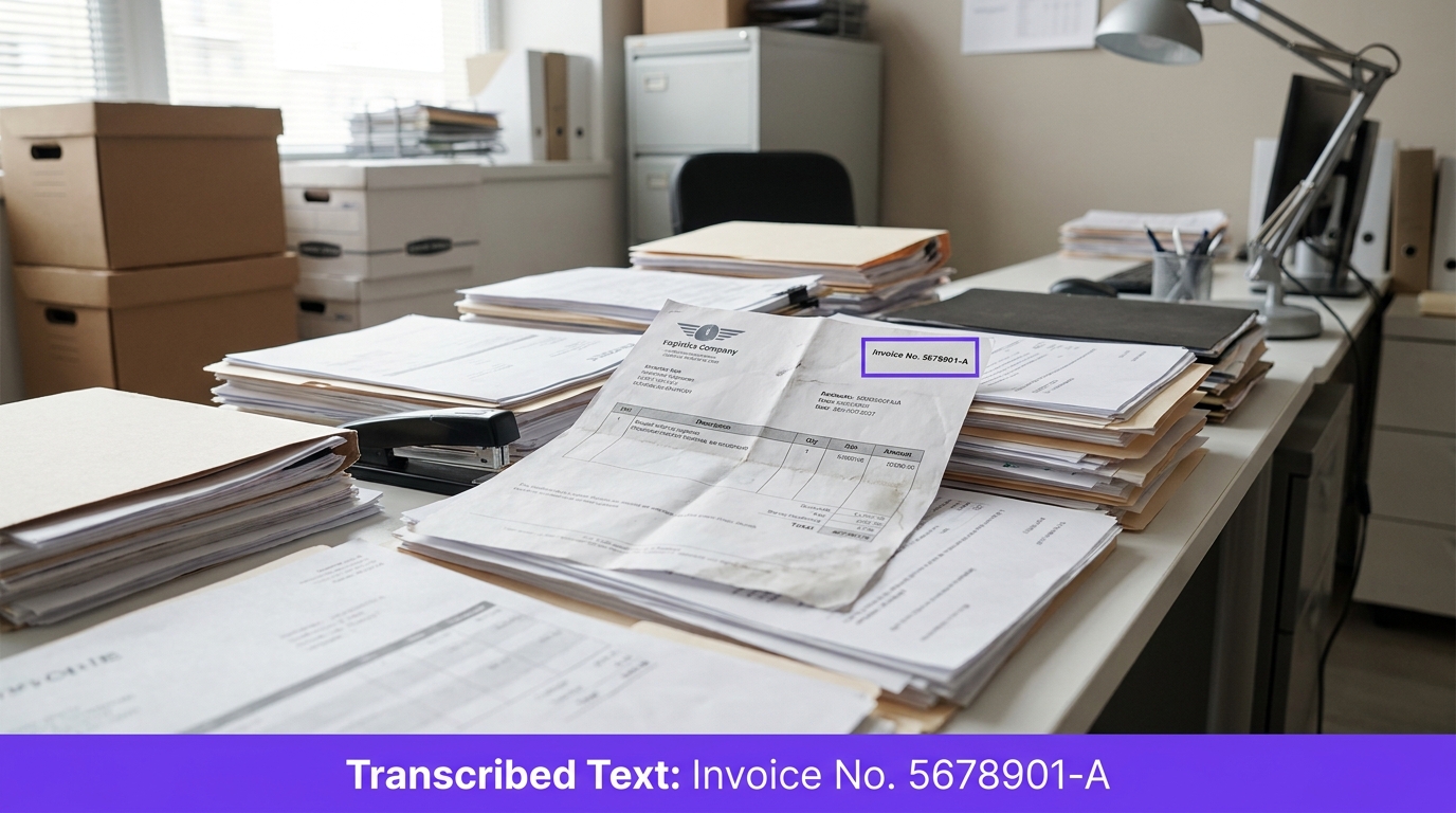 Invoice field extraction example