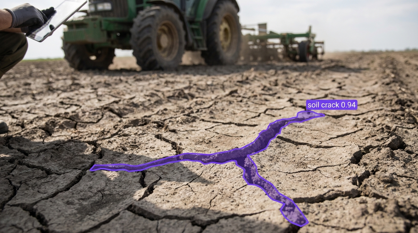 Soil crack detection example