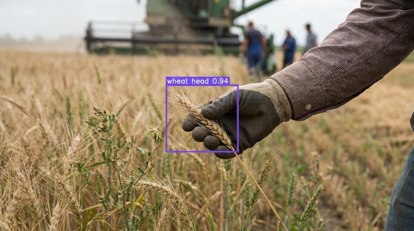 Wheat head detection example