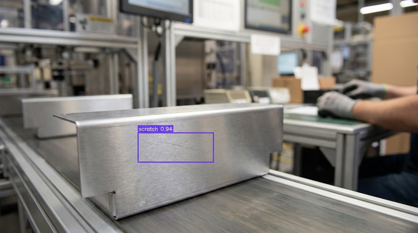 Anomaly detection on production line example
