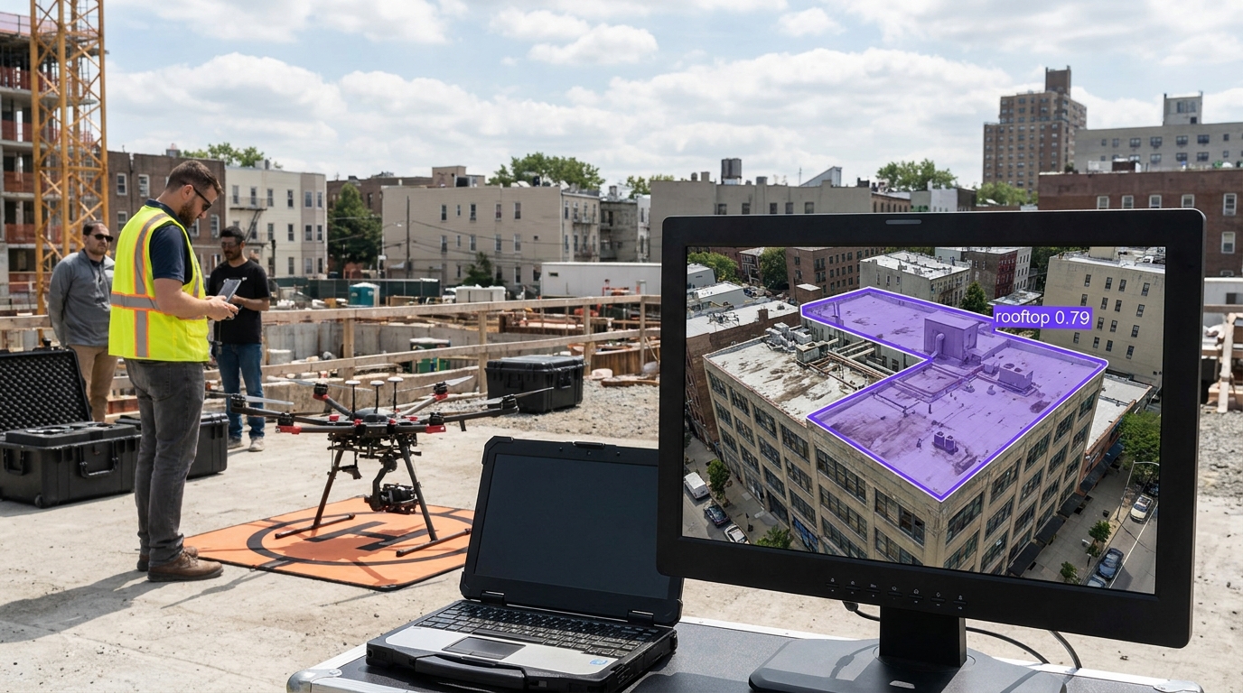 Rooftop detection example
