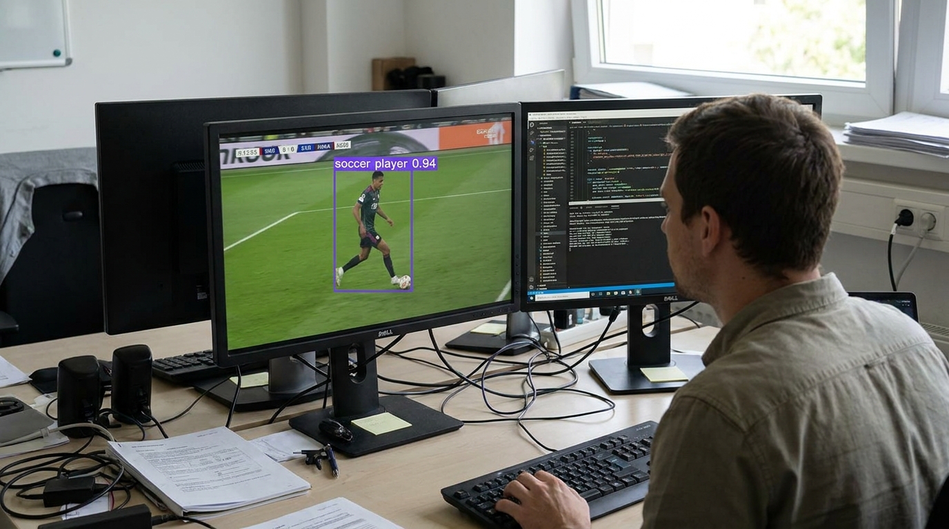 Soccer player detection example