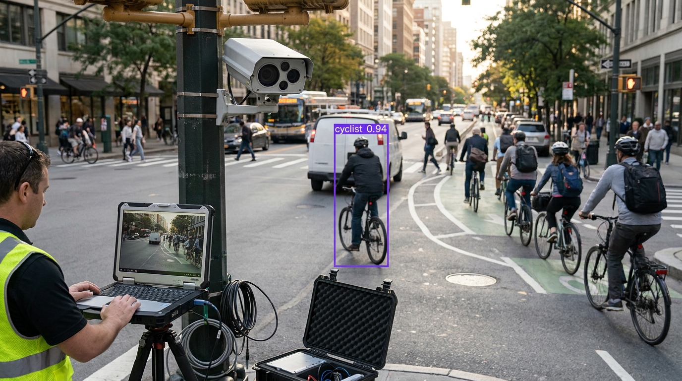 Cyclist detection example