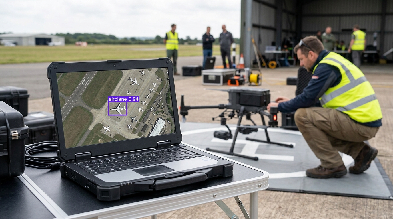 Airplane detection from satellite example